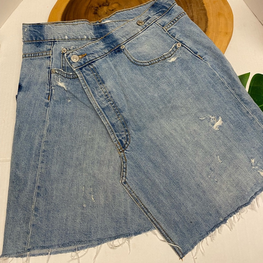 Zara Jean Button Skirt